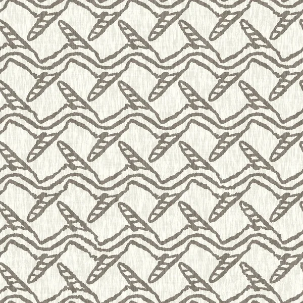 Hand drawn doodle linen effect texture pattern. Seamless woven natural gray decorative print for canvas wallpaper