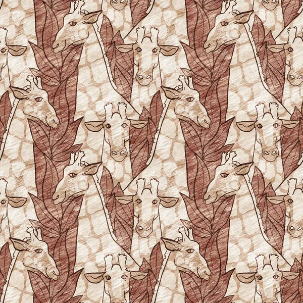 Modèle Animal Girafe Sauvage Safari Mignon Pour Décoration Chambre Des — Photo