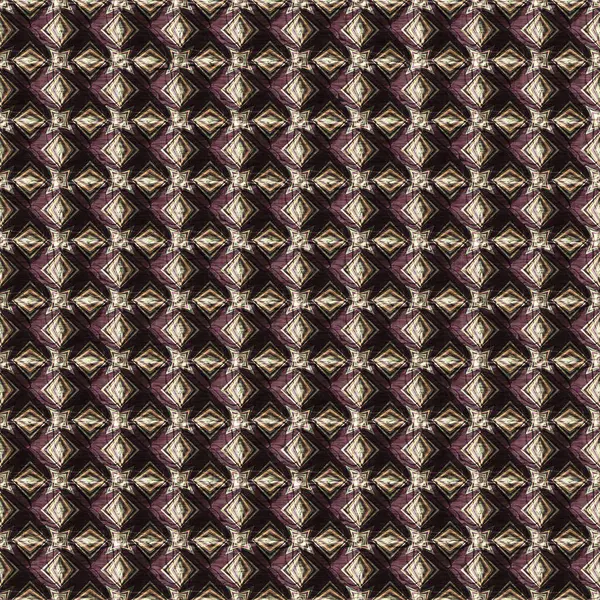 Earthy Colours Victorian Antique Geometric Seamless Pattern Variegated Brown Tones — стоковое фото