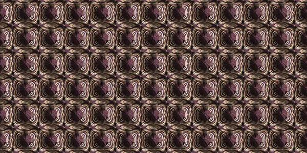 Aardse Kleuren Antieke Victoriaanse Geometrische Naadloze Rand Patroon Bonte Bruine — Stockfoto