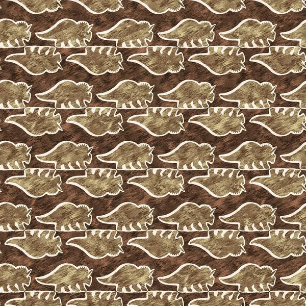 손으로 트리케라톱스의 털없는 패턴입니다 종소명 쥬라기 화석은 양육용 실루엣이다 박물관 — 스톡 사진