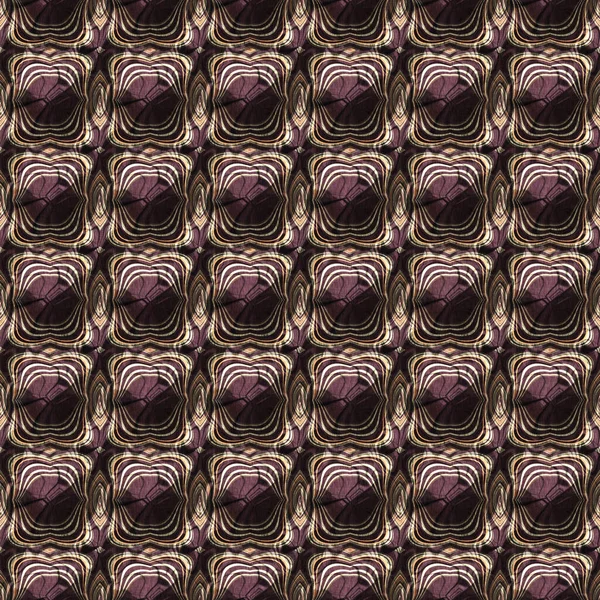 Earthy Colours Victorian Antique Geometric Seamless Pattern Variegated Brown Tones — Stock Photo, Image