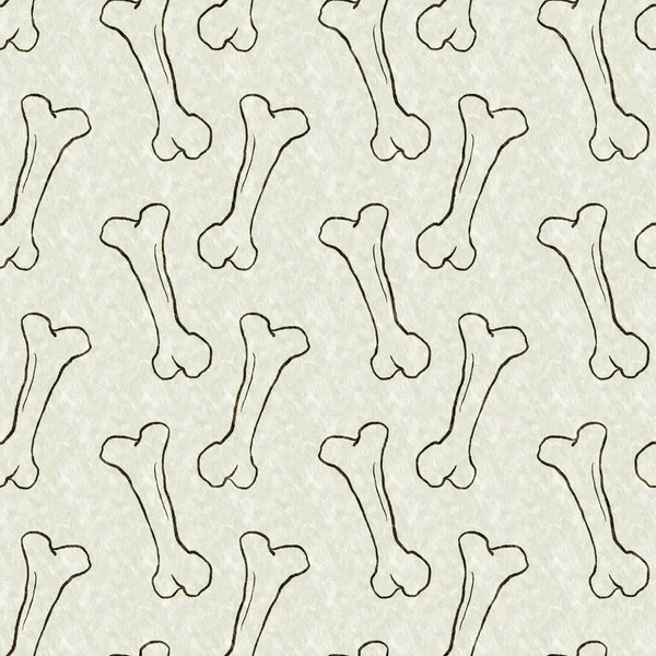 Green hand drawn dinosaur bone seamless pattern. Gender Neutral Jurassic fossil silhouette for baby nursery. Home decor for museum, extinction and textile design