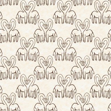 Bebek odası dekorasyonu için şirin bir safari vahşi zürafa deseni. Kusursuz Afrikalı kürklü kahverengi cinsiyet dokusuna sahip nötr iz tasarımı