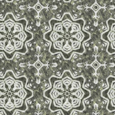 Mozaik geometrik yeşil, pürüzsüz doku deseni. Yazılı kumaş için modaya uygun kaleydoskop tasarımı. Sert soyut tekstil tasarımı