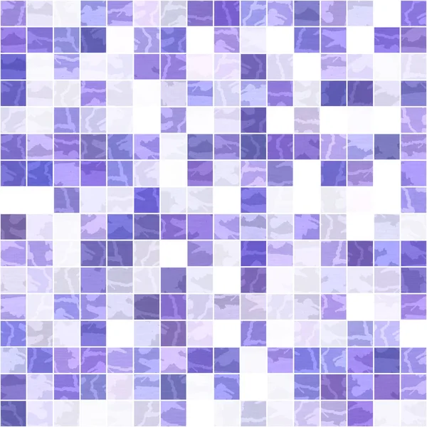 Tiny Purple Geometric Mosaic Pixel Grid Seamless Pattern Modern Square — Stock Photo, Image