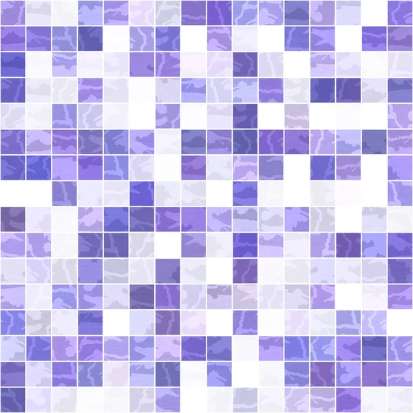 Winzige Lila Geometrische Mosaik Pixelraster Nahtlose Muster Moderne Quadratische Form — Stockfoto