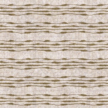 Sepia kahverengi çizgili tuval efekti pürüzsüz doku. Malzeme hattı organik desen. Eski moda dekoratif tasarım