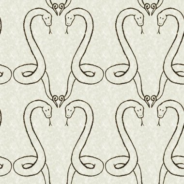 Bebek odası dekorasyonu için şirin bir safari yılanı deseni. Kusursuz sürüngen yeşil desenli cinsiyet nötr iz tasarımı.