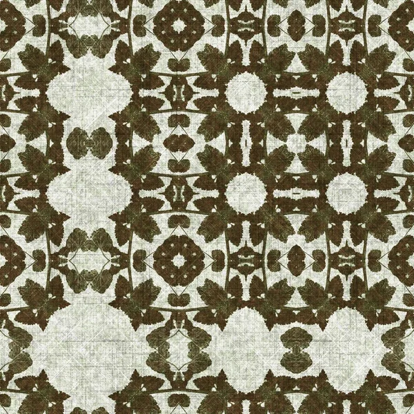 Foliage Green Kaleidoscope Seamless Texture Pattern Trendy Optic Fresh Design — ストック写真