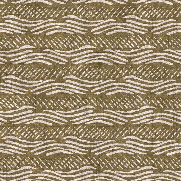 Sepia Brown Striped Canvas Effect Seamless Texture Material Line Organic — Stock Photo, Image