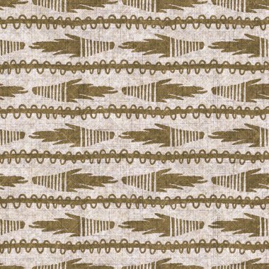 Sepia kahverengi çizgili tuval efekti pürüzsüz doku. Malzeme hattı organik desen. Eski moda dekoratif tasarım