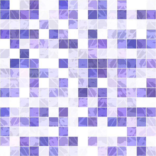 보라색 기하학적 모자이크 픽셀은 바다없는 패턴을 줍니다 현대적 정사각형 형태의 — 스톡 사진