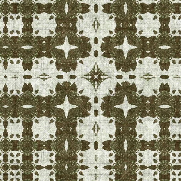 Foliage Green Kaleidoscope Seamless Texture Pattern Trendy Optic Fresh Design — Fotografia de Stock