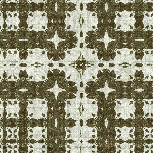 Foliage Green Kaleidoscope Seamless Texture Pattern Trendy Optic Fresh Design — Stock Photo, Image