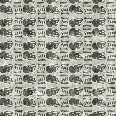 Hand drawn triceratops fossil bones dinosaur seamless pattern. Gender Neutral Jurassic silhouette. Home decor for museum, excintion and textile design