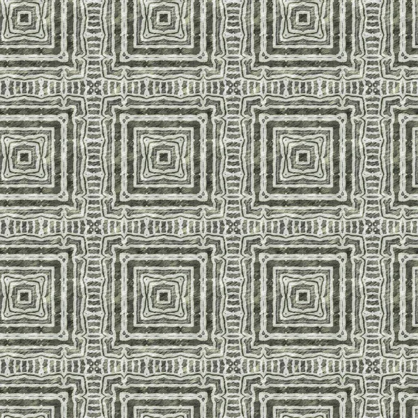 Mosaic Geometric Green Seamless Texture Pattern Trendy Kaleidoscope Woven Design — Stock Photo, Image