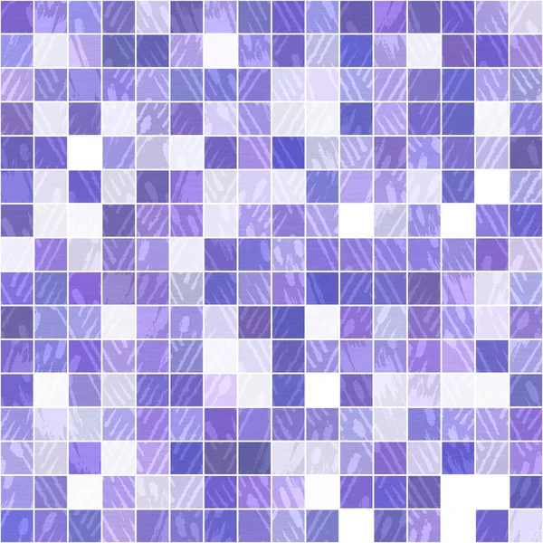 보라색 기하학적 모자이크 픽셀은 바다없는 패턴을 줍니다 현대적 정사각형 형태의 — 스톡 사진