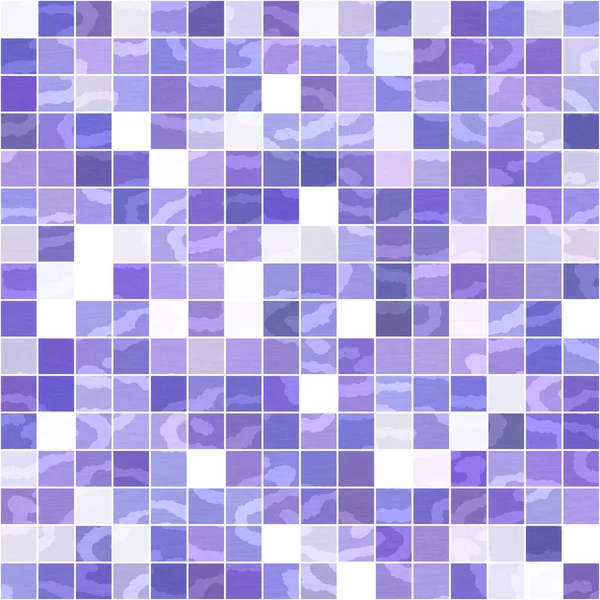 Pequeno Padrão Sem Costura Grade Pixel Mosaico Geométrico Roxo Moderna — Fotografia de Stock