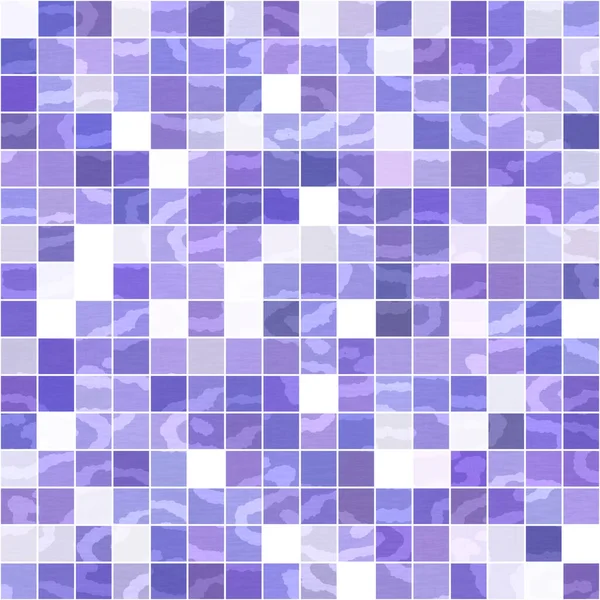 Winzige Lila Geometrische Mosaik Pixelraster Nahtlose Muster Moderne Quadratische Form — Stockfoto