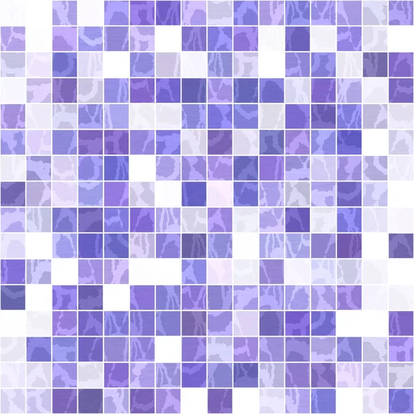 Winzige Lila Geometrische Mosaik Pixelraster Nahtlose Muster Moderne Quadratische Form — Stockfoto