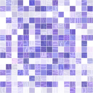 Küçük mor geometrik mozaik piksel ızgarası dikişsiz desen. Modern kare şekilli fayans dokusu. 2022 şebeke arka planının rengi. Yüksek kaliteli jpg raster örneği