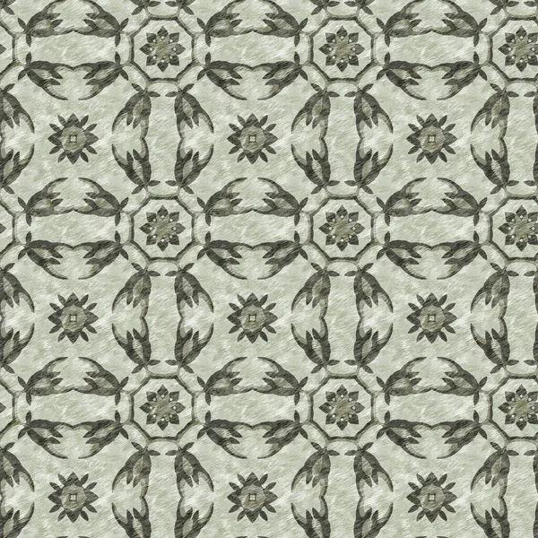 Mozaika Geometryczny Zielony Bezszwowy Wzór Tekstury Modny Kalejdoskop Tkany Design — Zdjęcie stockowe
