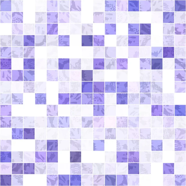 Крихітна Фіолетова Геометрична Мозаїчна Піксельна Сітка Безшовний Візерунок Сучасна Текстура — стокове фото