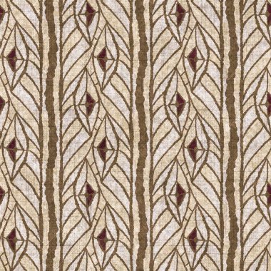 Doodle seamless hand drawn linen style pattern. Organic natural tone on tone design for throw pillow, soft furnishing. Modern sepia home decor