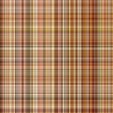 Woodland brown tartan seamless pattern textile. Tonal autumnal forest plaid with organic texture. Background of orange stripe for rough wallpaper