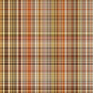 Woodland brown tartan seamless pattern textile. Tonal autumnal forest plaid with organic texture. Background of orange stripe for rough wallpaper