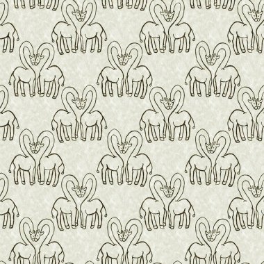 Bebek odası dekorasyonu için şirin bir safari vahşi zürafa deseni. Kusursuz Afrikalı kürklü yeşil, cinsiyet dokusuna sahip nötr baskı tasarımı.