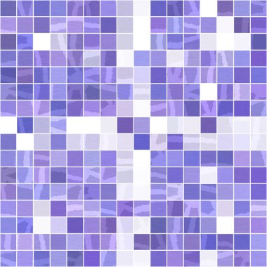 Küçük mor geometrik mozaik piksel ızgarası dikişsiz desen. Modern kare şekilli fayans dokusu. 2022 şebeke arka planının rengi. Yüksek kaliteli jpg raster örneği