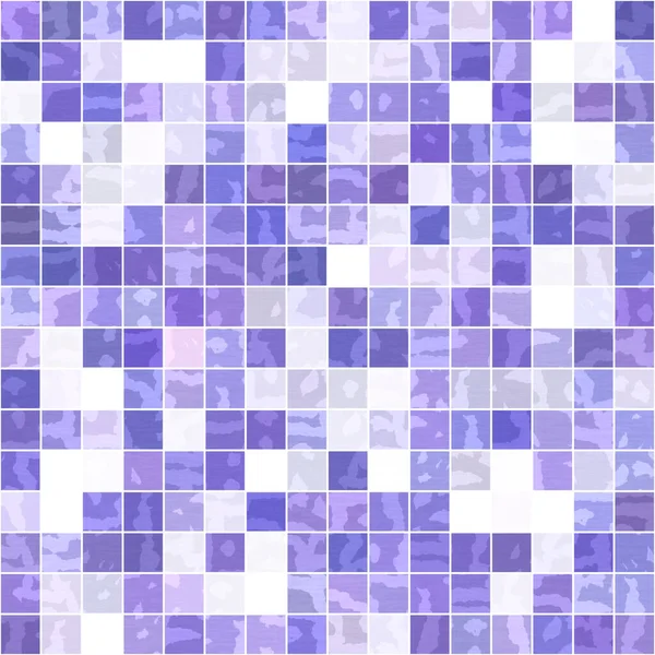 Små Lila Geometriska Mosaik Pixel Rutnät Sömlöst Mönster Modern Fyrkantig — Stockfoto