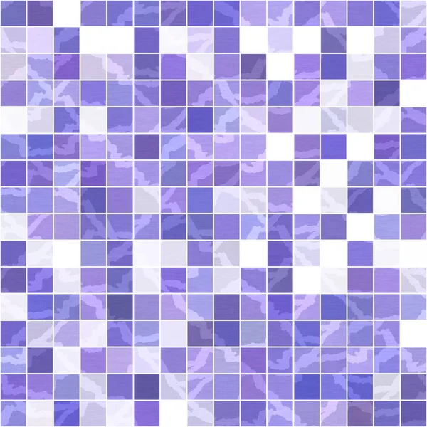 Winzige Lila Geometrische Mosaik Pixelraster Nahtlose Muster Moderne Quadratische Form — Stockfoto