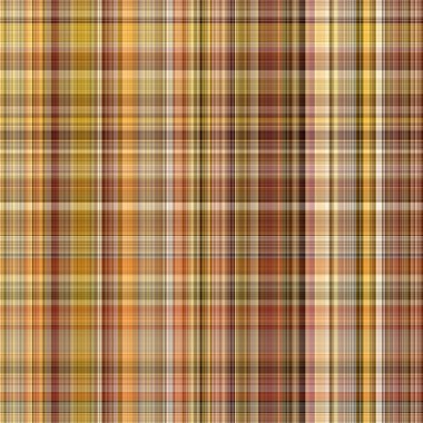 Woodland brown tartan seamless pattern textile. Tonal autumnal forest plaid with organic texture. Background of orange stripe for rough wallpaper