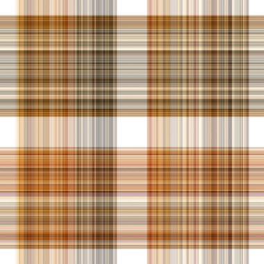 Woodland white tartan seamless pattern textile. Tonal autumnal forest plaid with organic texture. Background of orange stripe for rough wallpaper