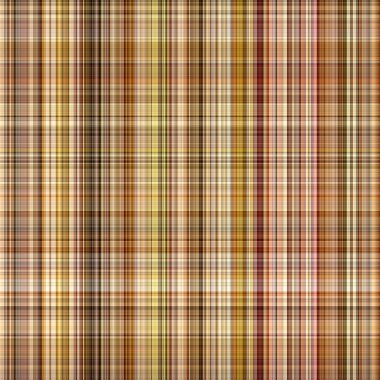 Woodland brown tartan seamless pattern textile. Tonal autumnal forest plaid with organic texture. Background of orange stripe for rough wallpaper