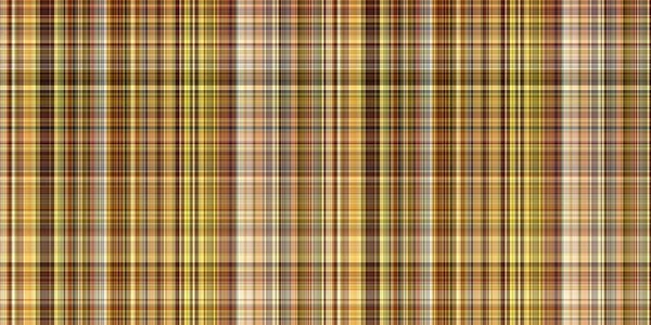 Woodland Brown Tartan Seamless Border Textile Tonal Autumnal Forest Plaid — Stok Foto