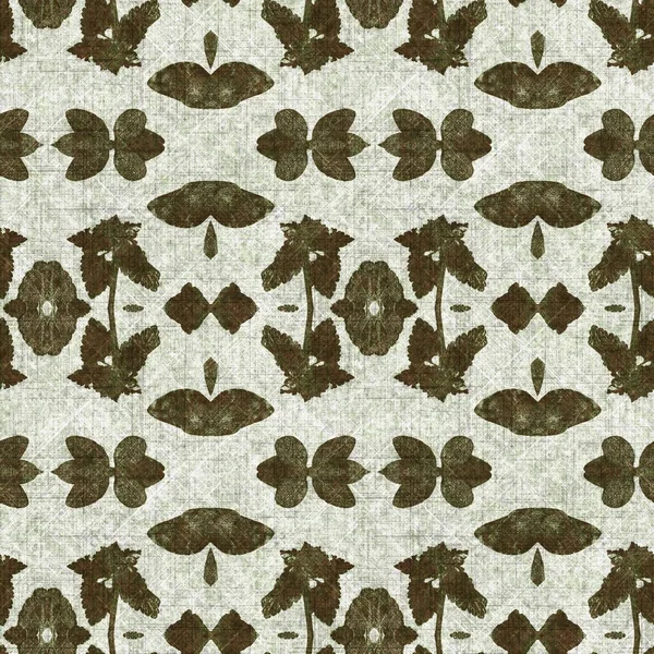 Foliage Green Kaleidoscope Seamless Texture Pattern Trendy Optic Fresh Design — Photo