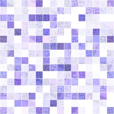 Küçük mor geometrik mozaik piksel ızgarası dikişsiz desen. Modern kare şekilli fayans dokusu. 2022 şebeke arka planının rengi. Yüksek kaliteli jpg raster örneği
