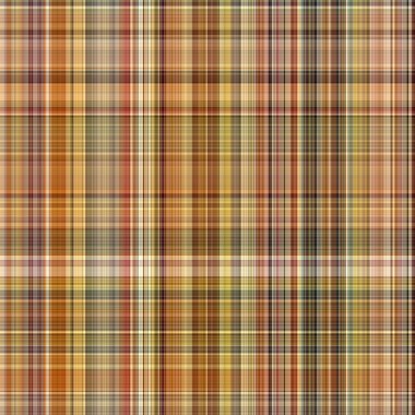 Woodland brown tartan seamless pattern textile. Tonal autumnal forest plaid with organic texture. Background of orange stripe for rough wallpaper