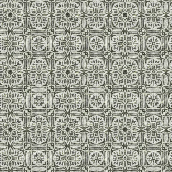 Mosaico Geometrico Modello Texture Verde Senza Cuciture Trendy Caleidoscopio Design — Foto Stock