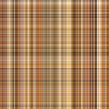 Woodland brown tartan seamless pattern textile. Tonal autumnal forest plaid with organic texture. Background of orange stripe for rough wallpaper