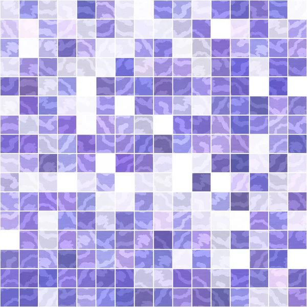 Winzige Lila Geometrische Mosaik Pixelraster Nahtlose Muster Moderne Quadratische Form — Stockfoto