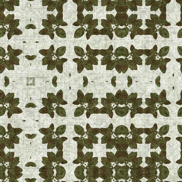 Foliage Green Kaleidoscope Seamless Texture Pattern Trendy Optic Fresh Design — Φωτογραφία Αρχείου