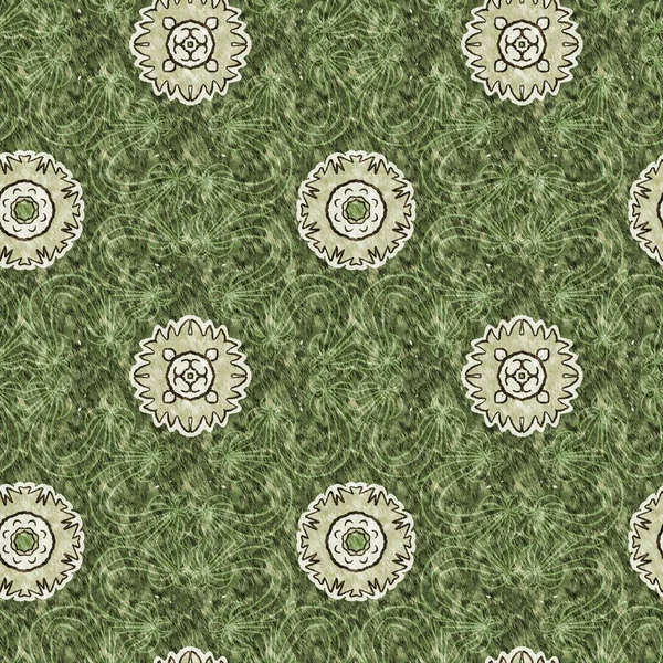 Мозаичный Геометрический Зелёный Леопардовый Рисунок Текстуры Модный Калейдоскоп Сотканный Печатной — стоковое фото