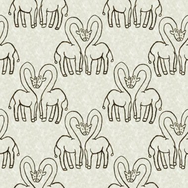 Bebek odası dekorasyonu için şirin bir safari vahşi zürafa deseni. Kusursuz Afrikalı kürklü yeşil, cinsiyet dokusuna sahip nötr baskı tasarımı.