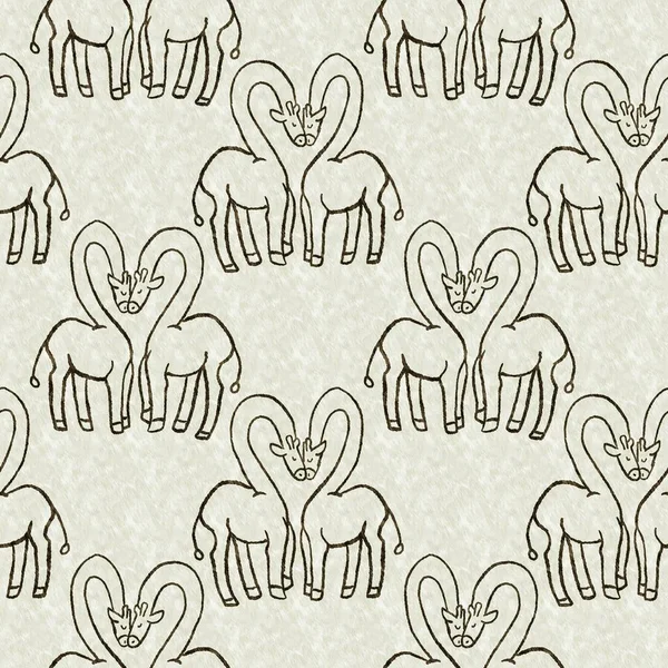 Bebek odası dekorasyonu için şirin bir safari vahşi zürafa deseni. Kusursuz Afrikalı kürklü yeşil, cinsiyet dokusuna sahip nötr baskı tasarımı.