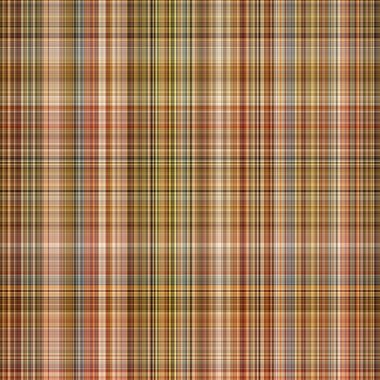Woodland brown tartan seamless pattern textile. Tonal autumnal forest plaid with organic texture. Background of orange stripe for rough wallpaper